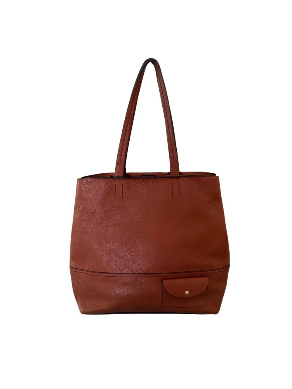 J. Crew 'All-Day Tote' In Roasted Chestnut Leather Bag Purse
